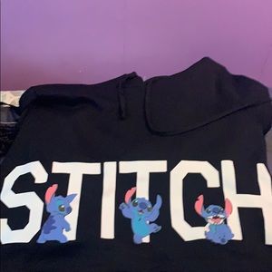 Cropped Disney Stitch hoodie
